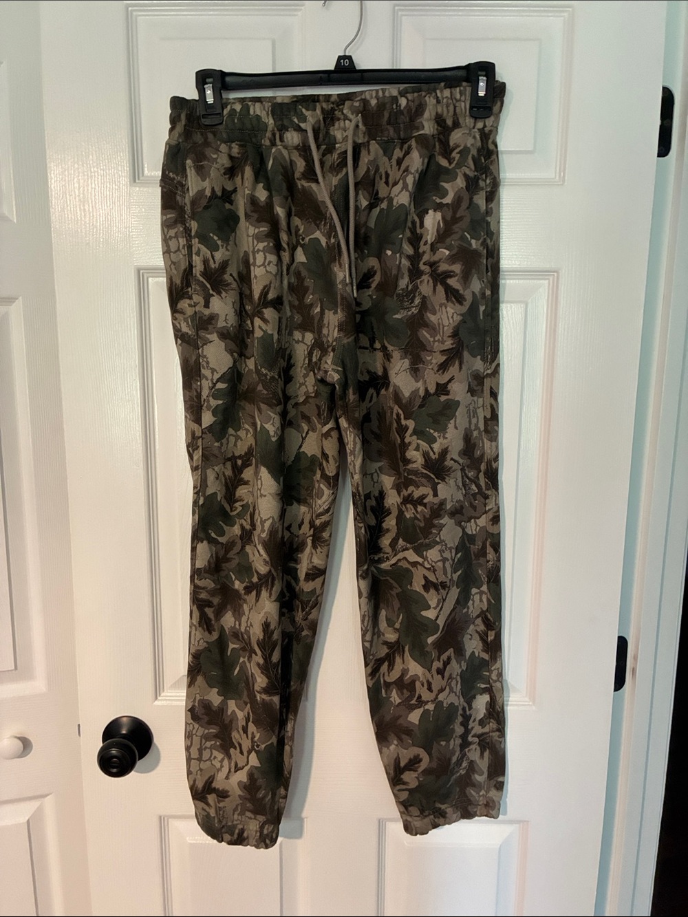 Abercrombie & Fitch Olive and Dark Green Camo Jogger Pants